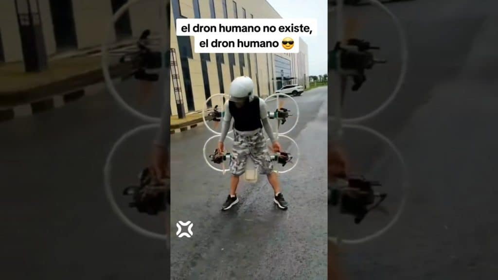 El dron humano existe đ± #drone #drones #shortsvideo